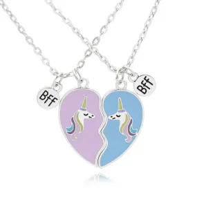 * BFF NECKLACE SET: UNICORNS BLUE & PINK 💙🩷 NEW