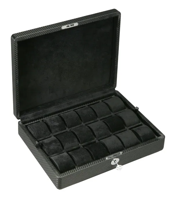 (18) Diplomat Carbon Fiber Watch Box