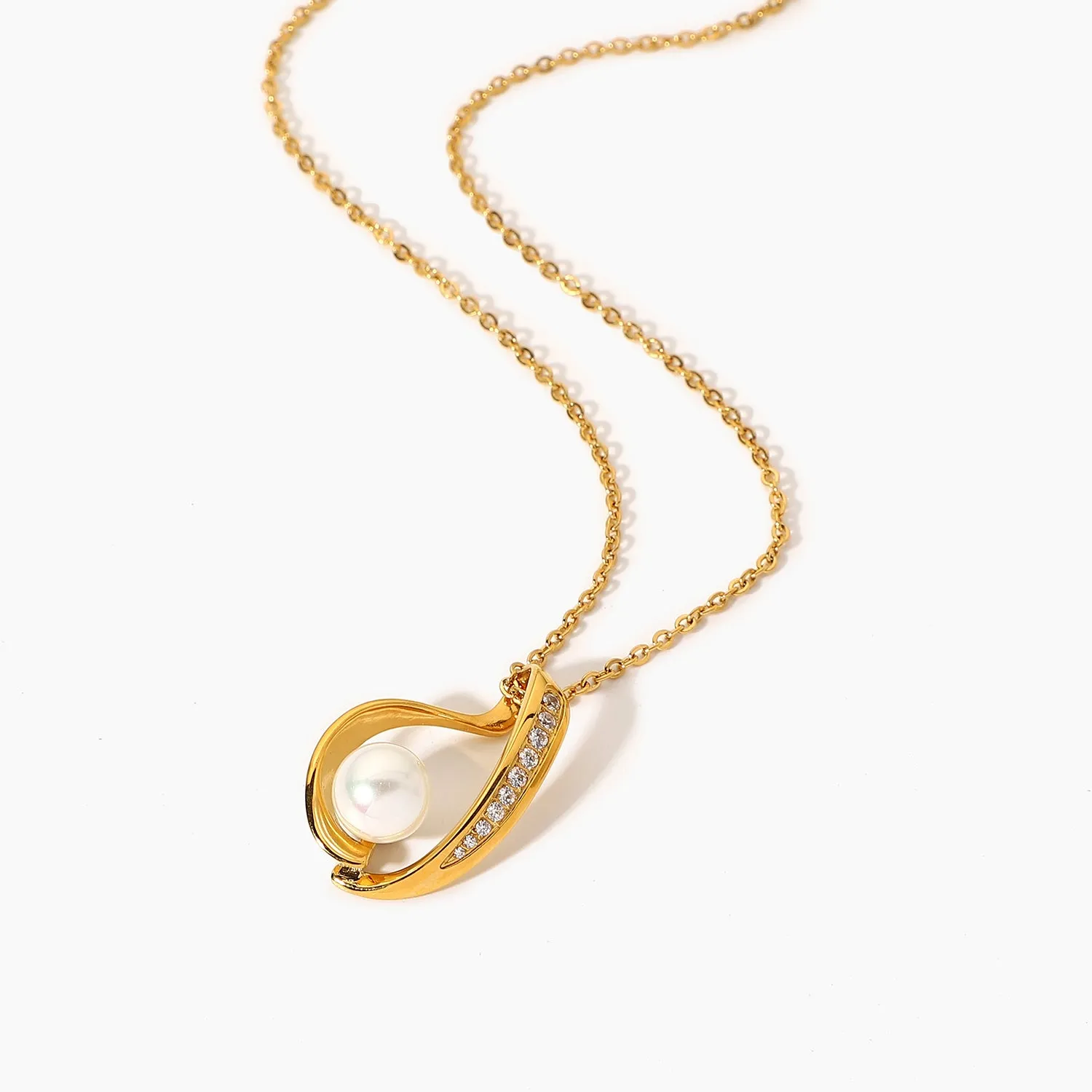 18K Gold-Filled Waterdrop Pendant Necklace