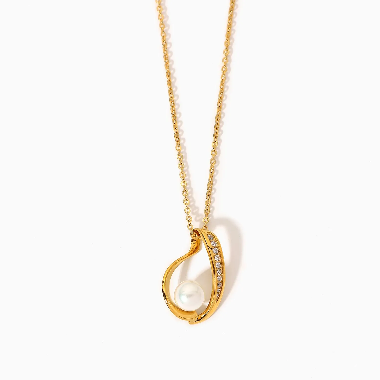 18K Gold-Filled Waterdrop Pendant Necklace