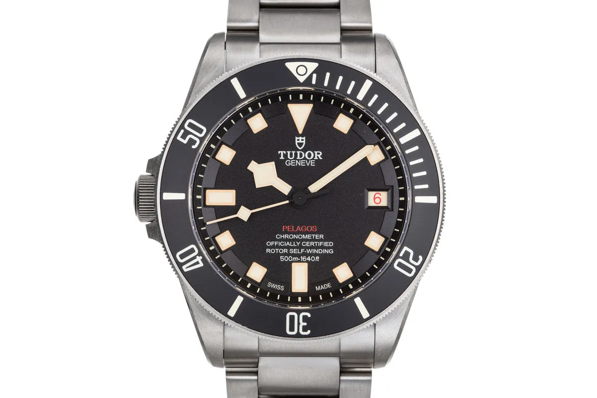 2017 Tudor Titanium Left Wind Pelagos 25610TNL with Box and Papers