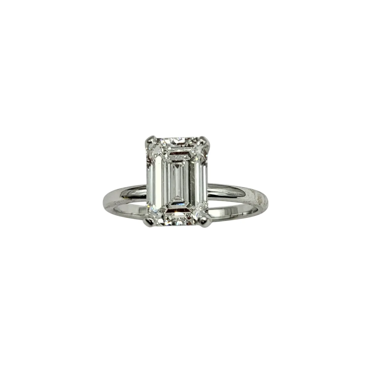 2.45 Emerald Cut Lab Grown Diamond Ring