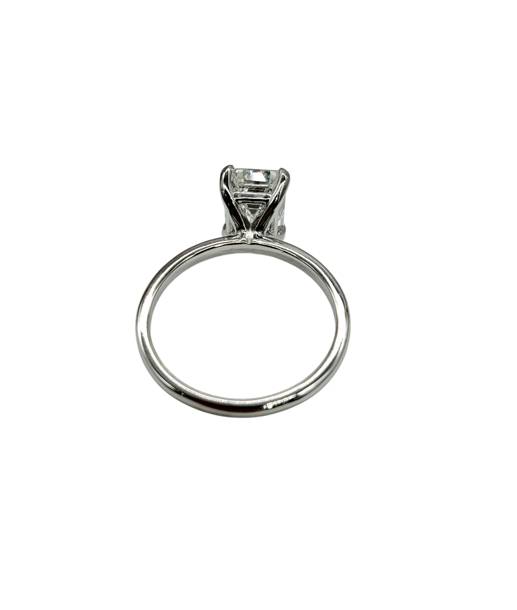 2.45 Emerald Cut Lab Grown Diamond Ring