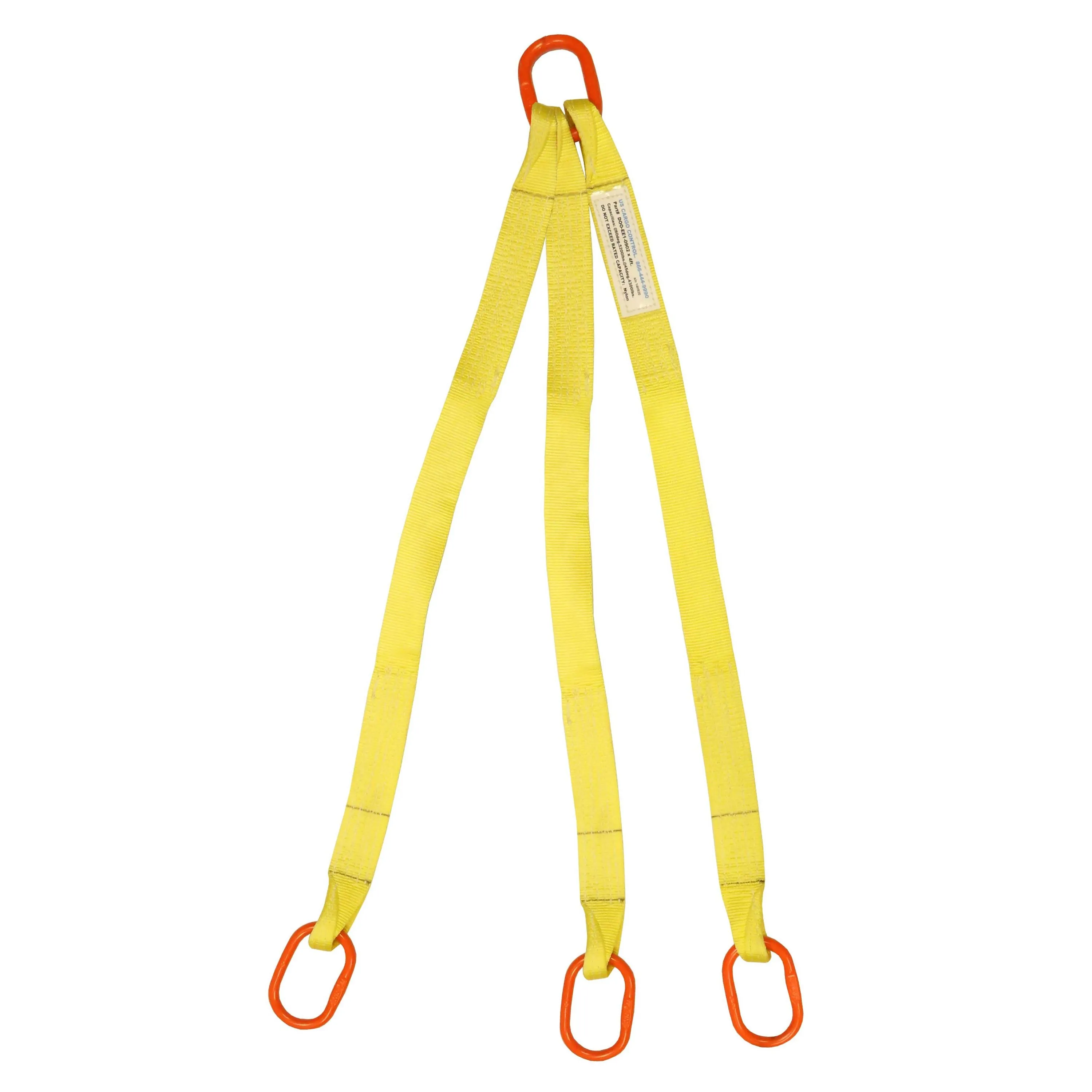 2"x20' (2 ply) Triple Leg Nylon Sling w/ Master Link Both Ends