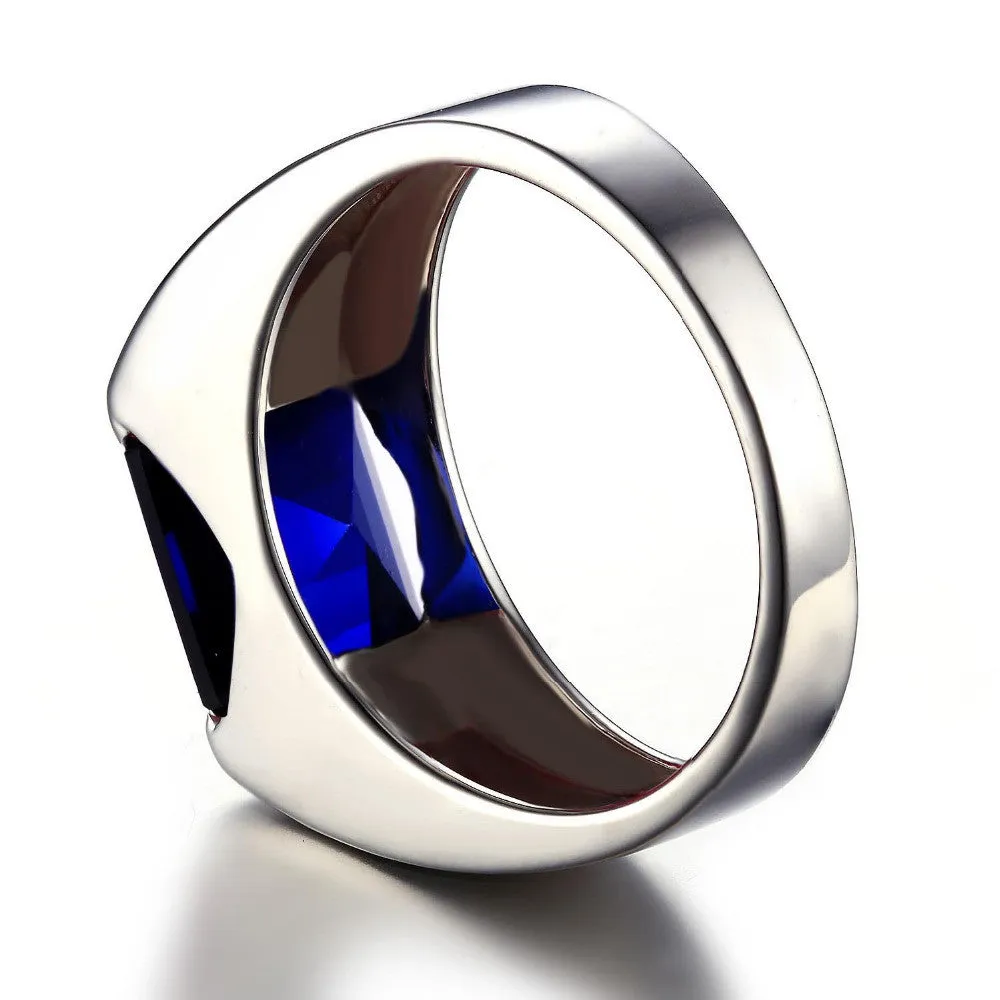 3.3 Carat Sapphire Ring with 925 Silver