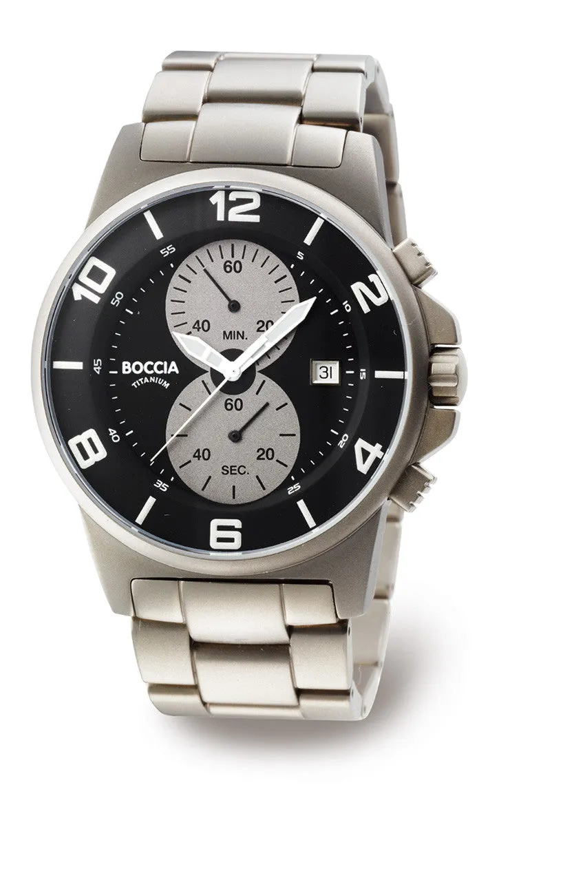 3777-03 Mens Boccia id. Titanium Watch