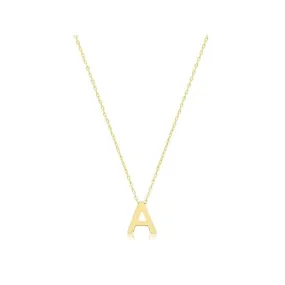 9ct Yellow Gold Initial Necklace NK435/A