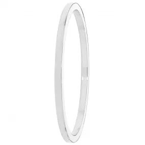 Acotis Silver Bangle Round Plain G4324