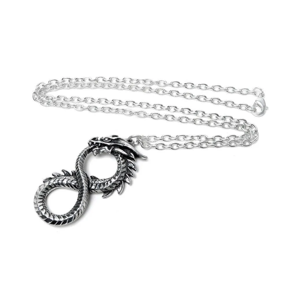 Alchemy Gothic Infinity Dragon Pendant