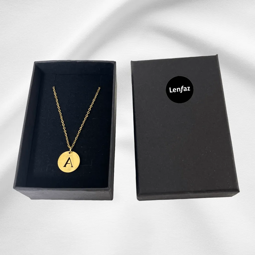 Alphabet Necklace Gold Plated - Letter B