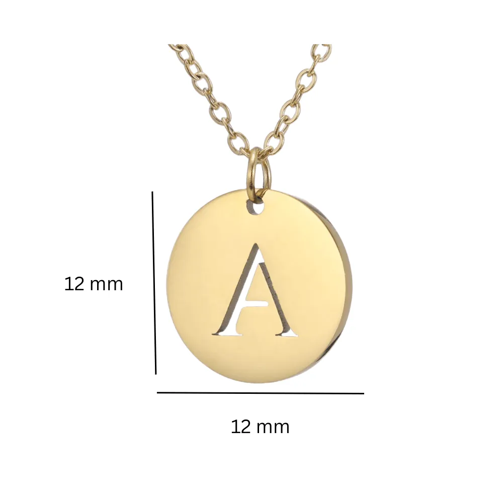 Alphabet Necklace Gold Plated - Letter B