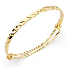 Alyana Braided Adjustable Bangle Gold