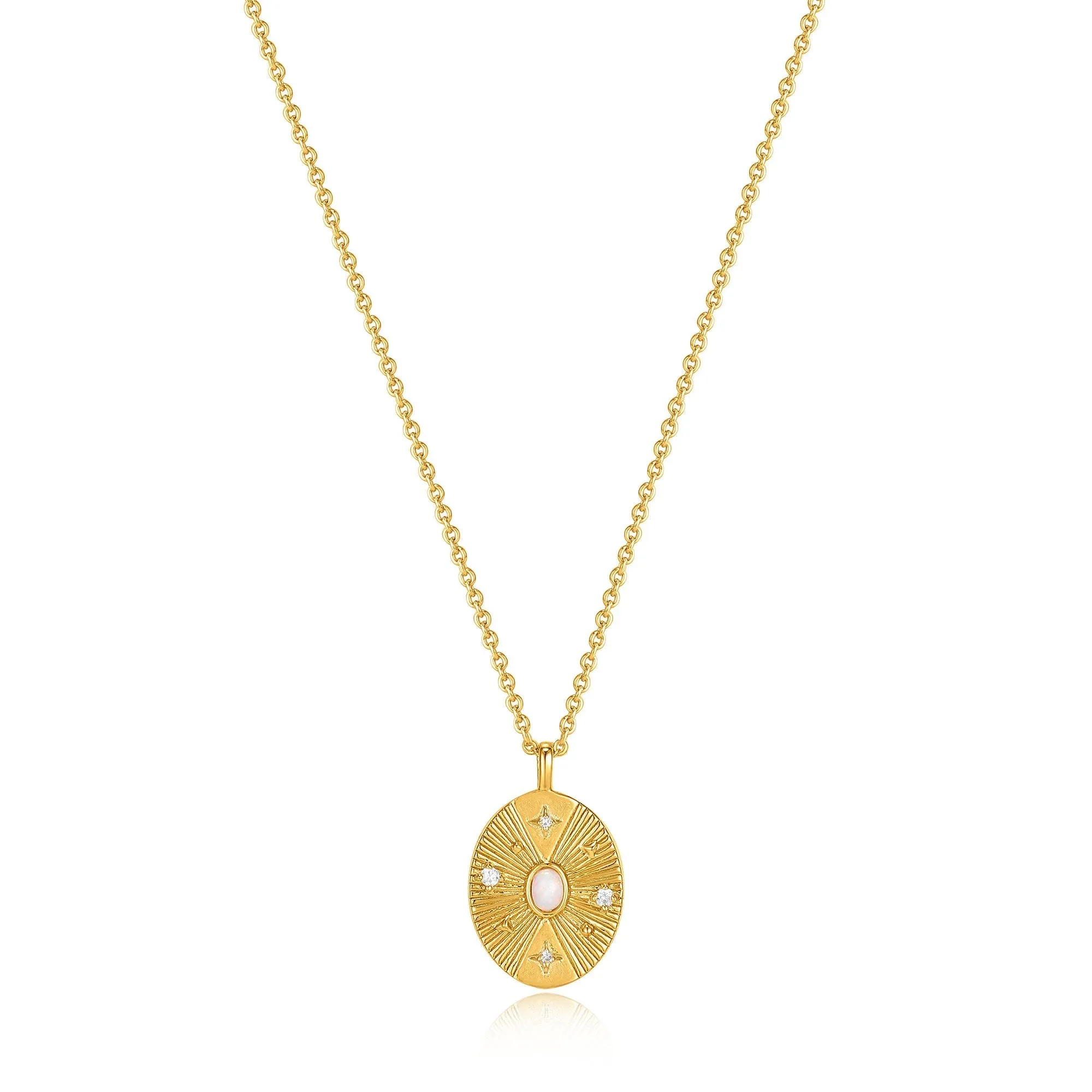 Ania Haie Scattered Stars Kyoto Opal Disc Necklaces