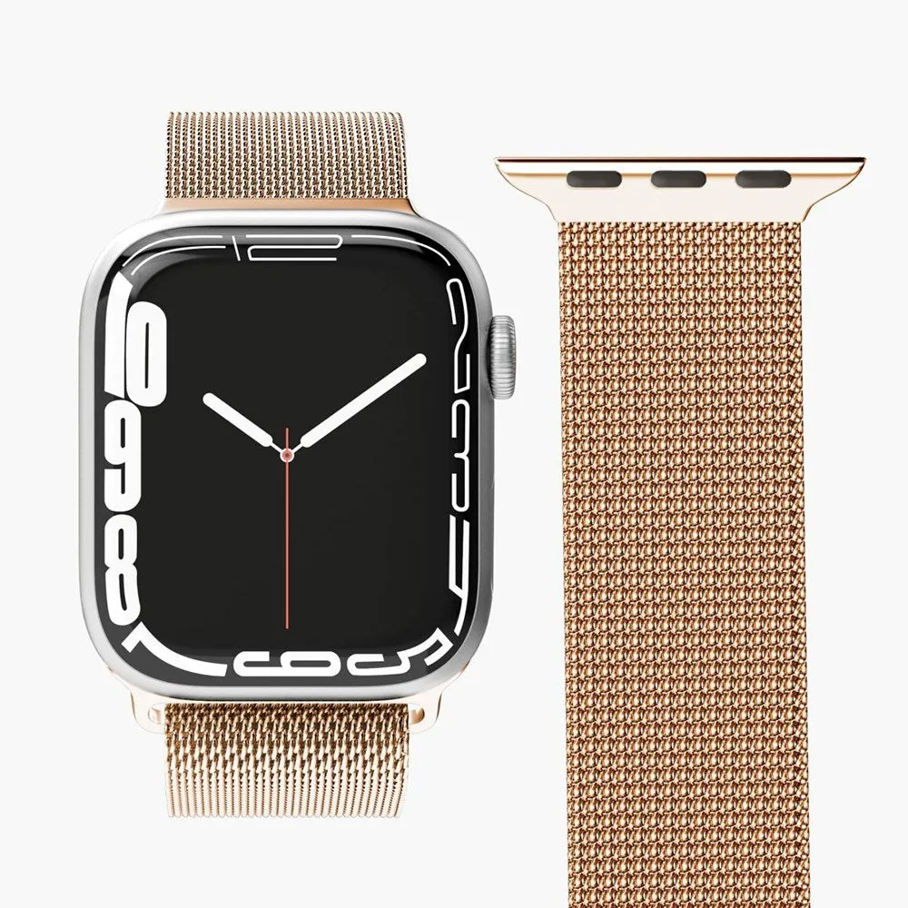 Apple Watch (38/40/SE/41/42mm) Vonmählen Milanese Loop Rustfrit Stål Rem - Rose Gold