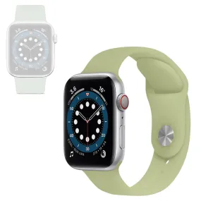 Apple Watch 40mm color changing silicone watch strap - Transparent to Army Green