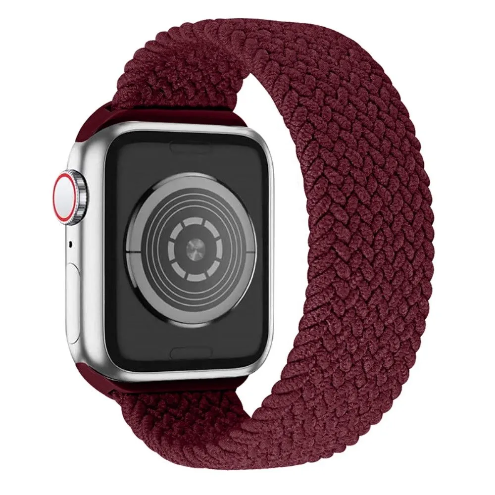 Apple Watch (41mm) elastic watch strap - Dark Red / Size: L