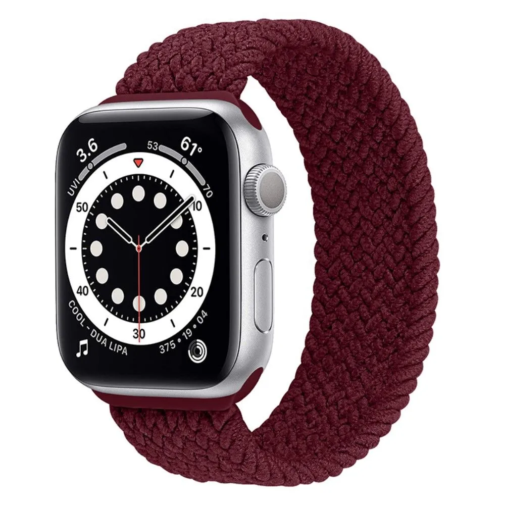 Apple Watch (41mm) elastic watch strap - Dark Red / Size: L