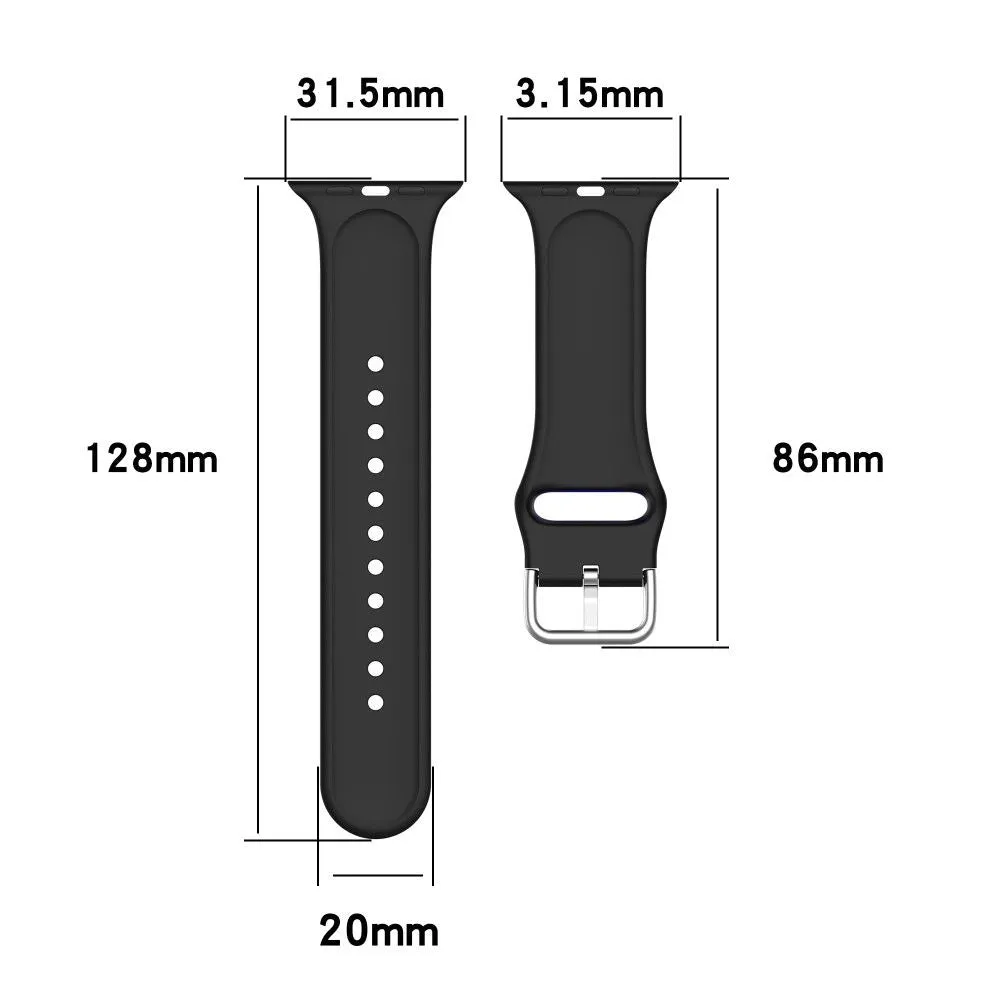 Apple Watch (41mm) IML colorful pattern silicone watch strap - Flower