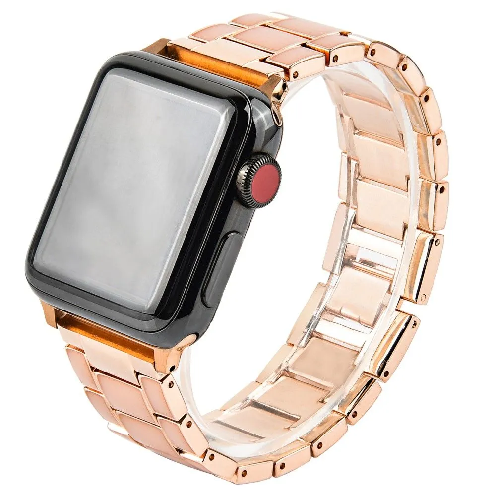 Apple Watch (45mm) 3 bead fashionable watch strap - Gold