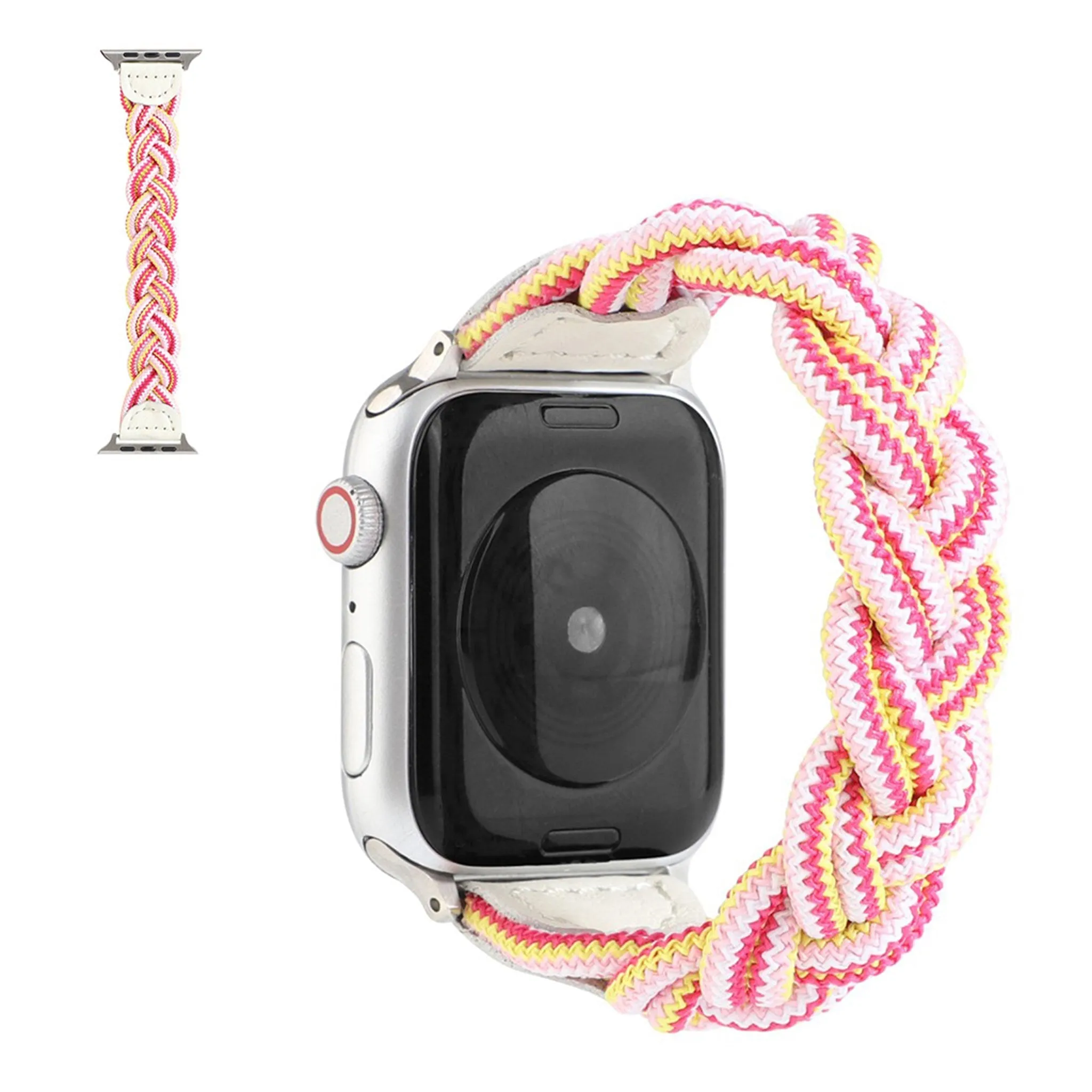 Apple Watch Series 6 / 5 40mm woven style watch band - Pink Camouflage