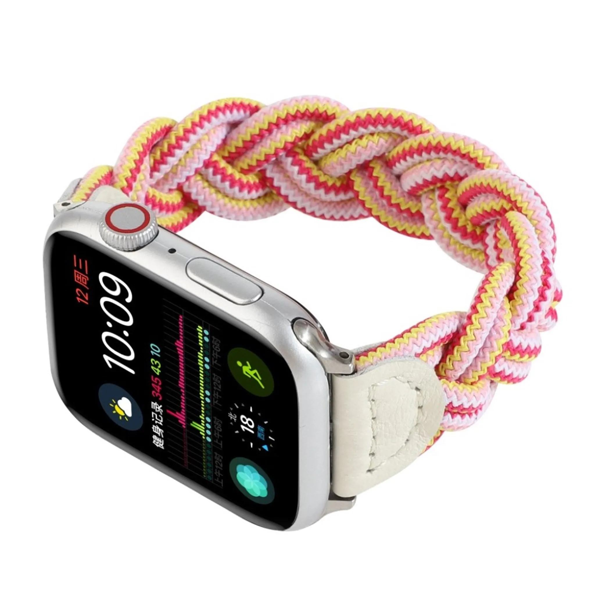 Apple Watch Series 6 / 5 40mm woven style watch band - Pink Camouflage