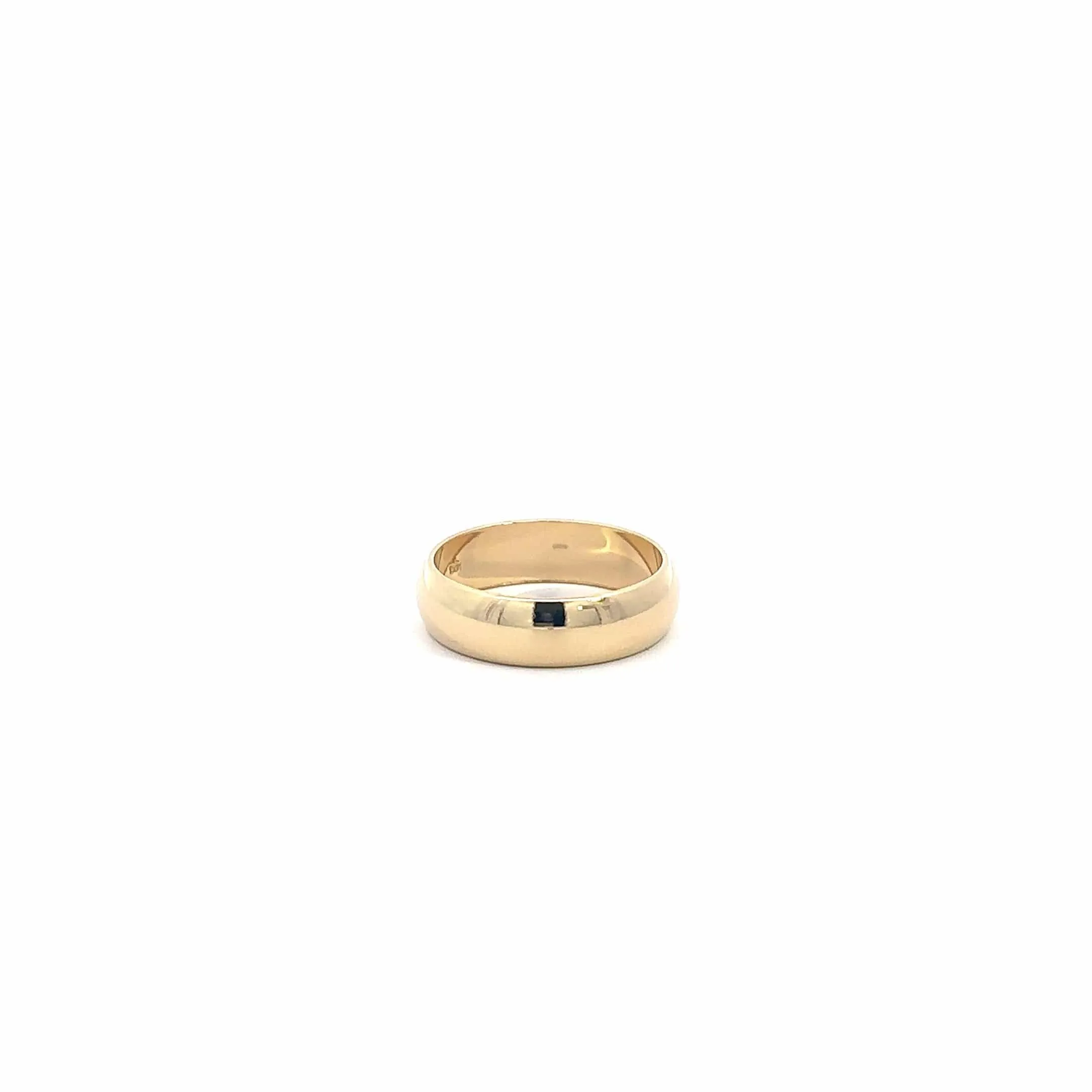 Baikalla™ 14k Yellow Gold Half Round Band