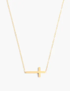 Barry Cross Necklace, Gold