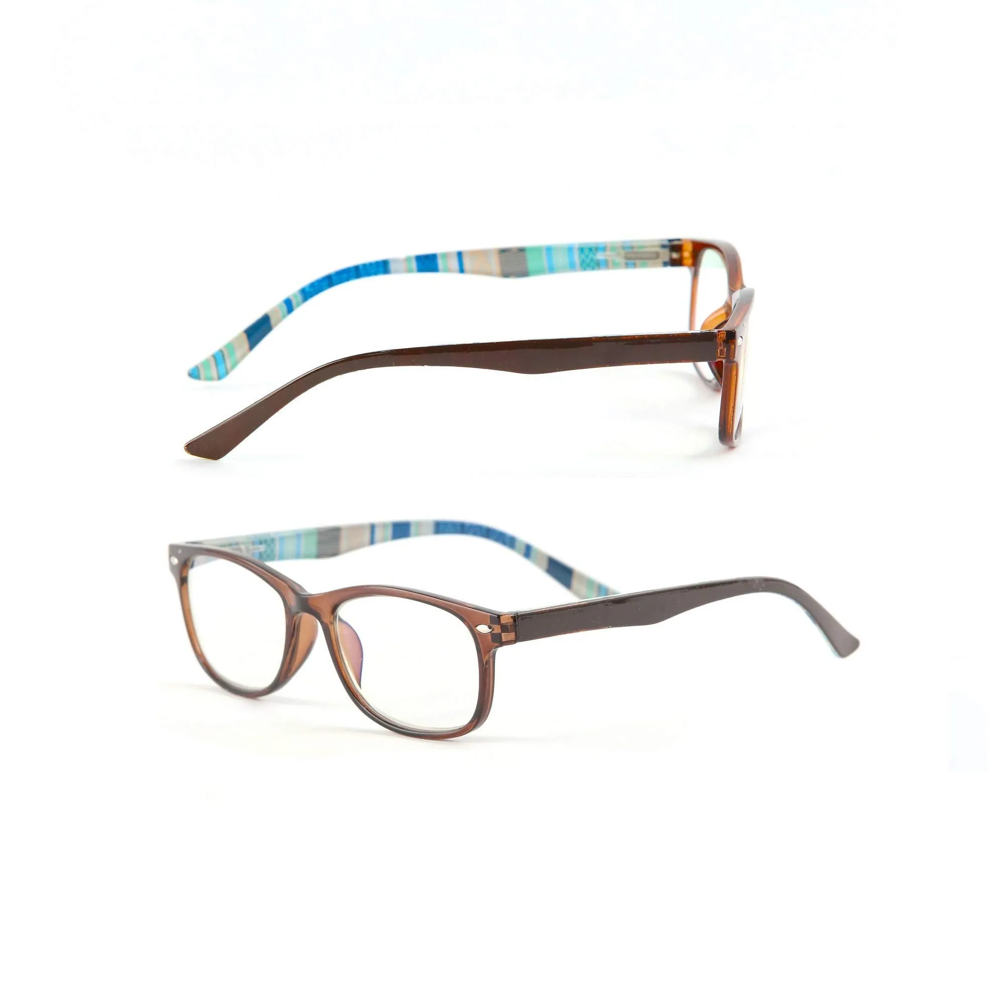 Blue-Light-Blocking-Reading-Glasses-Brown-Blue-2-50-Magnification-Computer-Glasses