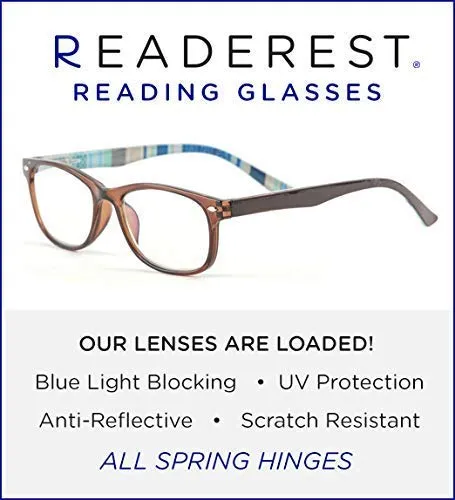 Blue-Light-Blocking-Reading-Glasses-Brown-Blue-2-50-Magnification-Computer-Glasses