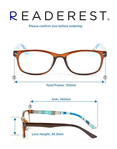 Blue-Light-Blocking-Reading-Glasses-Brown-Blue-2-50-Magnification-Computer-Glasses