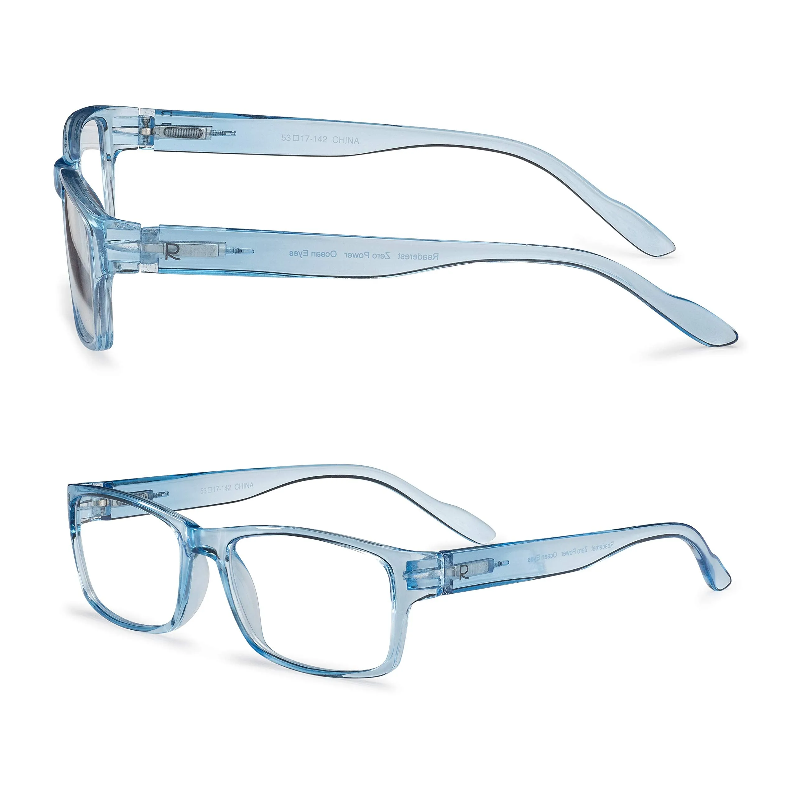 Blue-Light-Blocking-Reading-Glasses-Light-Blue-0-50-Magnification Anti Glare