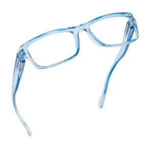 Blue-Light-Blocking-Reading-Glasses-Light-Blue-0-50-Magnification Anti Glare