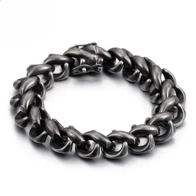 Bold Men's Titanium Steel Bracelet - Unique Fashion Statement in Jewelry