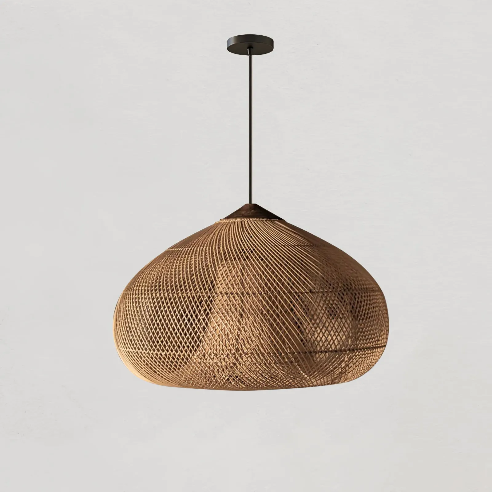 Braided Rattan Pendant Lamp