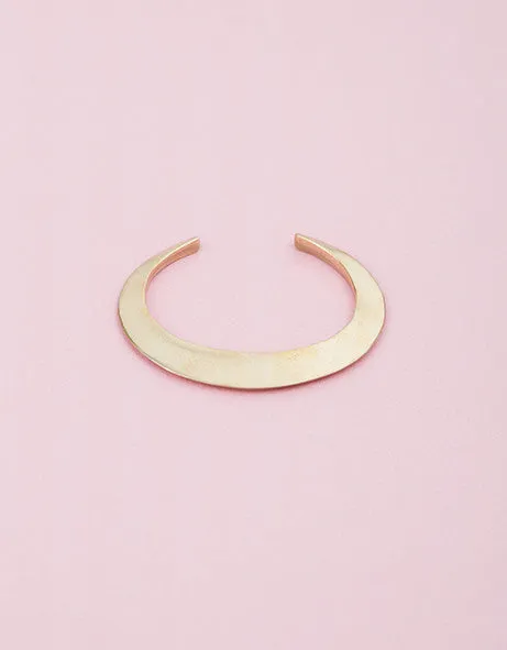 Brass Crescent Cuff