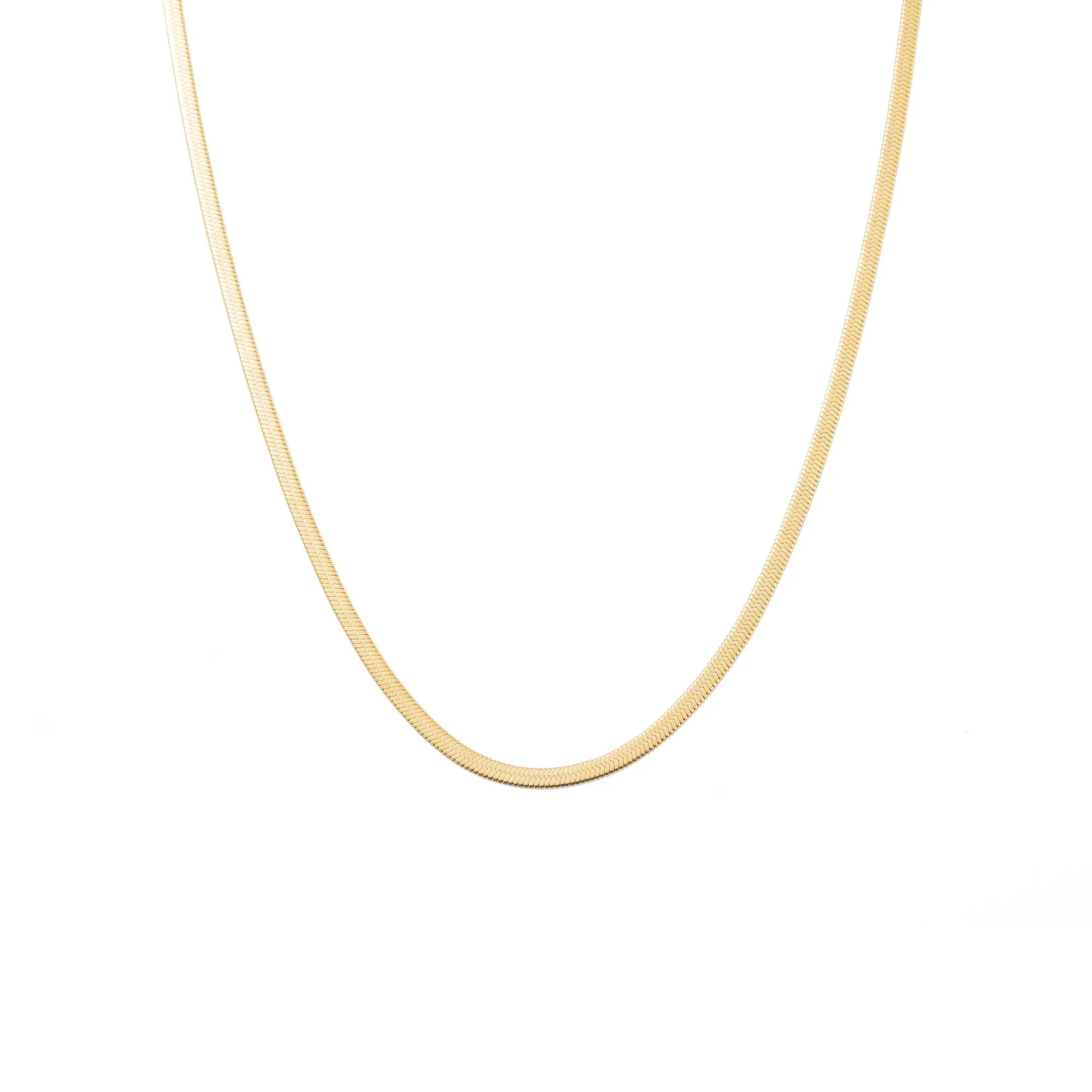 Brenda Grands Jewelry - Dainty Herringbone Necklace