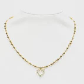 Brooke   FWP Heart Charm Choker | 14K Gold Filled