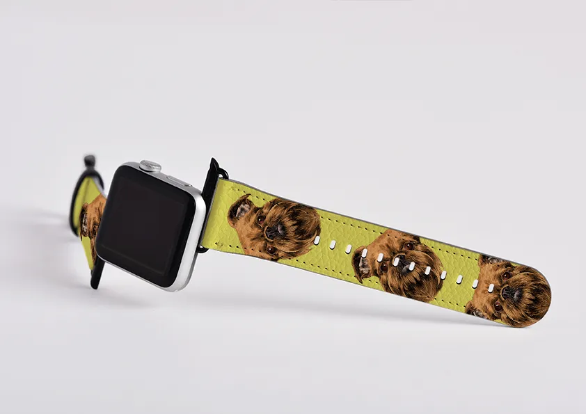 Brussels Griffon Bright Yellow Apple Watch Strap