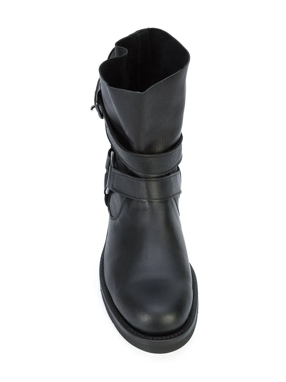 Calf Leather Ring Boots