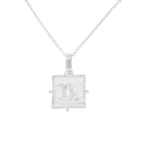 Capricorn Zodiac Silver Necklace