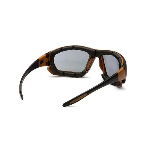 Carhartt Carthage Safety Glasses - Gray Anti-Fog Lens with Black-Tan Frame