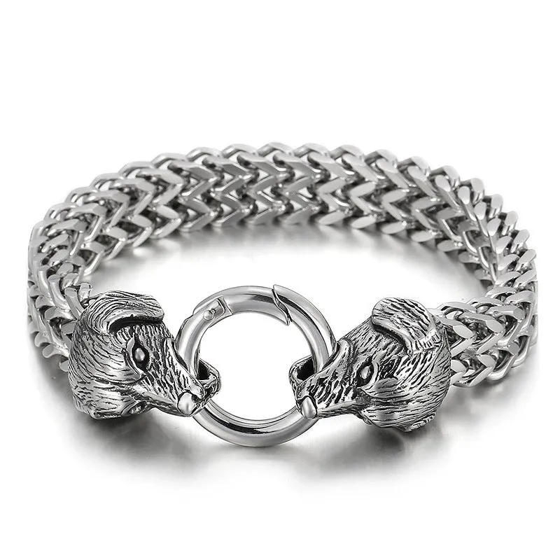 Celestial Steel Bracelet for Men - Zodiac Inspired Fashion Accessory