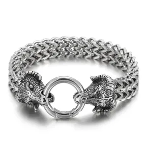 Celestial Steel Bracelet for Men - Zodiac Inspired Fashion Accessory