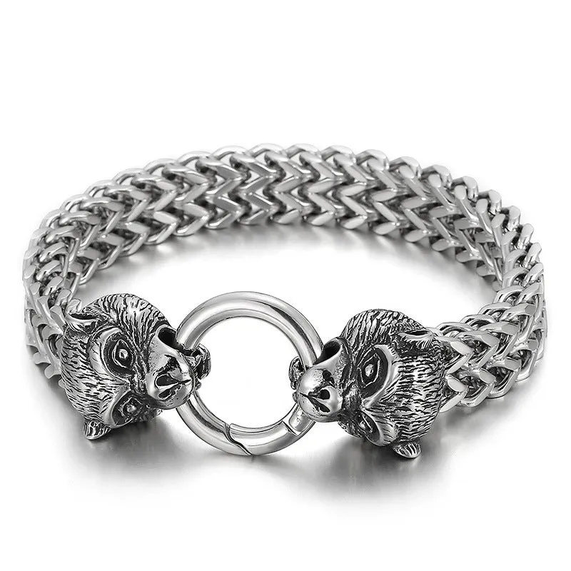 Celestial Steel Bracelet for Men - Zodiac Inspired Fashion Accessory