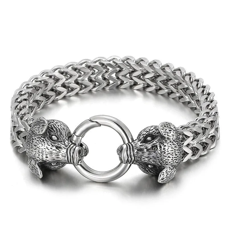 Celestial Steel Bracelet for Men - Zodiac Inspired Fashion Accessory