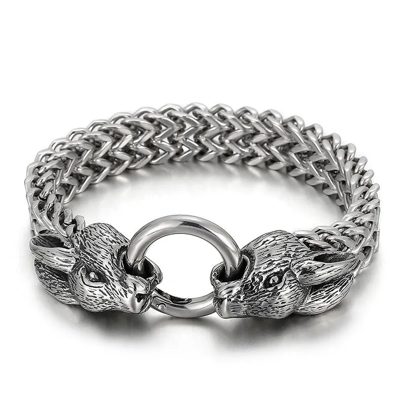 Celestial Steel Bracelet for Men - Zodiac Inspired Fashion Accessory