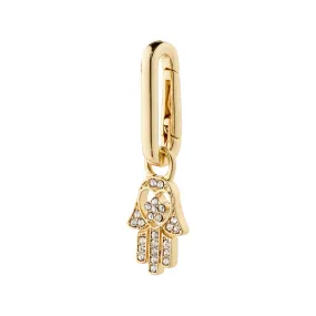 CHARM recycled Hamsa pendant, gold-plated