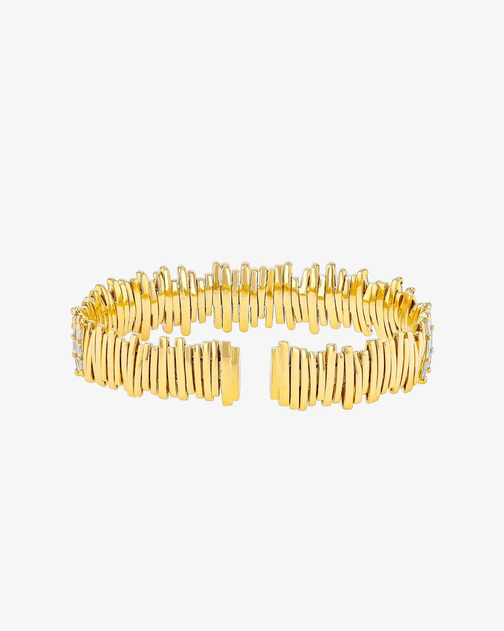 Classic Gold Half Baguette Milli Bangle