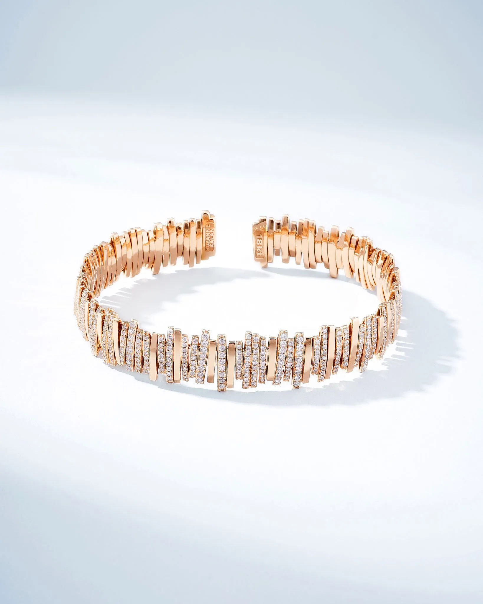 Classic Gold Half Pave Milli Bangle