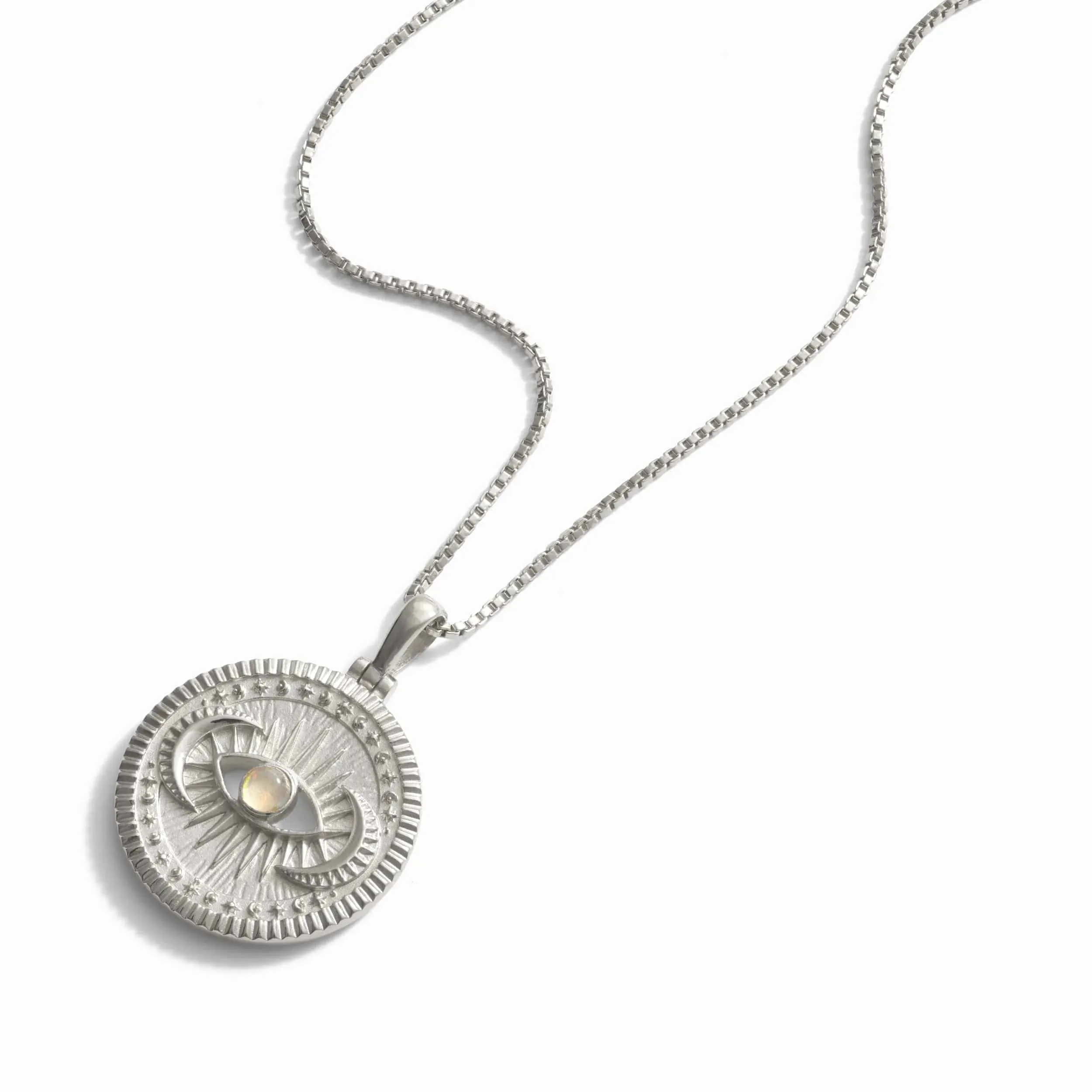 Cosmic Eye Coin Necklace by Awe Inspired